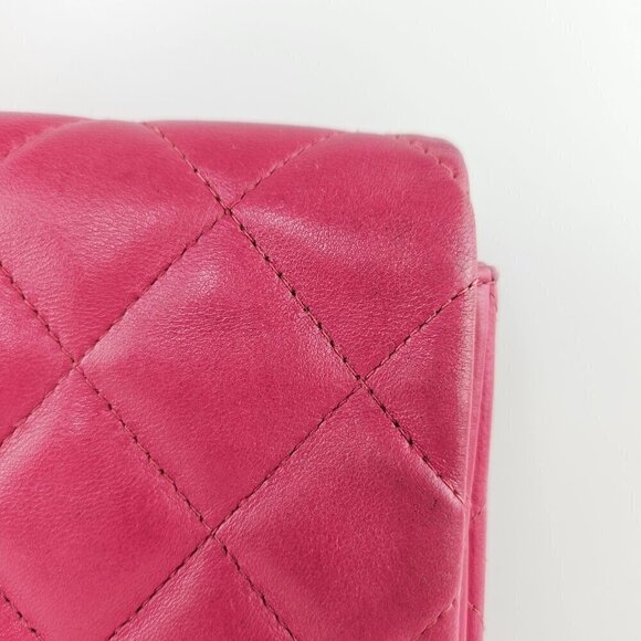 Chanel Lambskin Quilted Clutch with Chain Flap Pink - Picture 5 of 11
